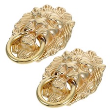  2 Pcs Poignée Tête De Lion