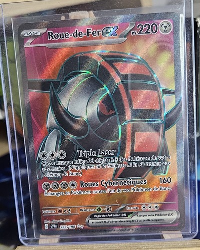 Carte pokémon roue fer ex - carte, roue-de-fer