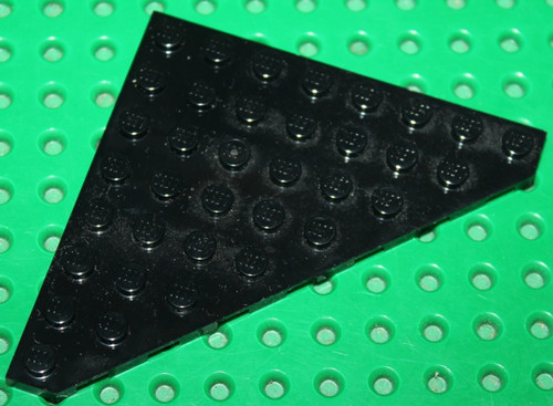 Lego black wedge - black, plate