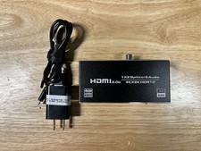 HDMI Splitter Audio Extractor, 4k@60Hz 1 in 2 Out