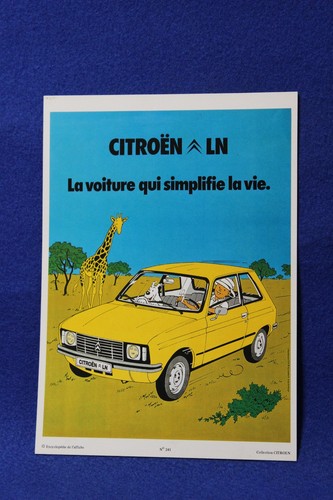 Affiche citroën ln et - ln,
