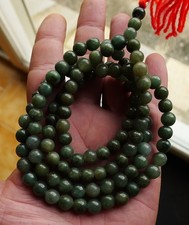90cm Rang Perles Jade Naturel