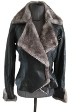 Sublime Blouson Cuir Vison Gris Jitrois 36 Parfait État 