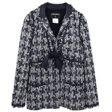 Chanel Ensemble Jacket Vest Black 05A #40 196309