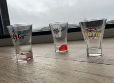 Lot de 3 Verres publicitaires