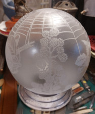 Globe suspension clear acid mulberry white spider web