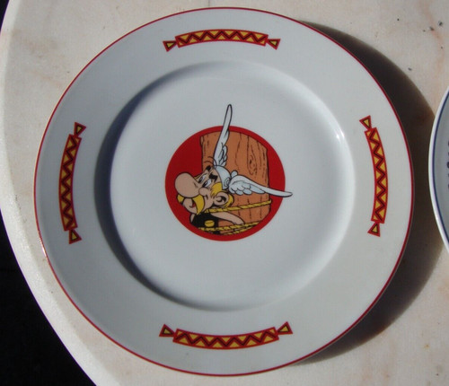 Asterix superbe assiette en - asterix,