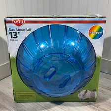 Kaytee Mega Run-About Ball for Pet Rats, Chinchillas Blue 13 Inches