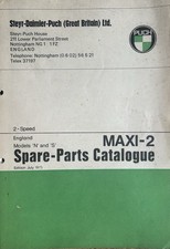 PUCH MAXI-2 MOPED MODELS N / S - ORIGINAL SPARE PARTS CATALOGUE 1973
