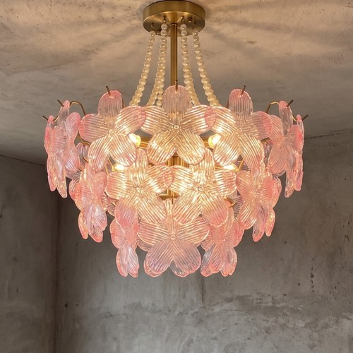 Pink and glass murano style - pink,
