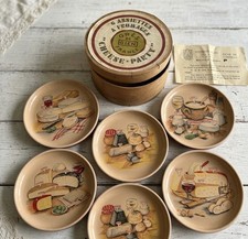 6 Assiettes à Fromage Vintage