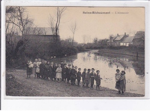 Sains richaumont abreuvoir - sains-richaumont:, l'abreuvoir