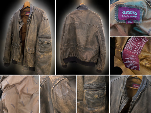 Blouson cuir redskins - blouson,