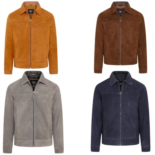 Veste biker harrington daim - biker,