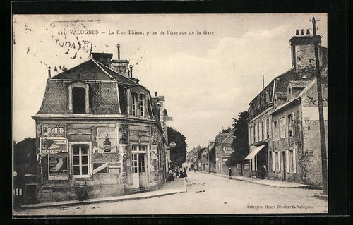 Cpa valognes rue - cpa, thiers