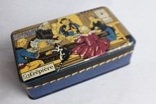Antique box La crêpière Crêpes lace Les Mascottes Quimper (35283)