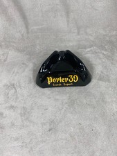 Vintage Porter 39 Scotch Whisky Glass Black Ashtray Made in France