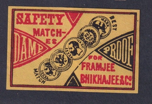 Antique match tag japan - tag,