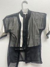 Boy's Moroccan 3pc Jabador Kids Thobe Set Jubbah Bisht Djellaba Black Size 1