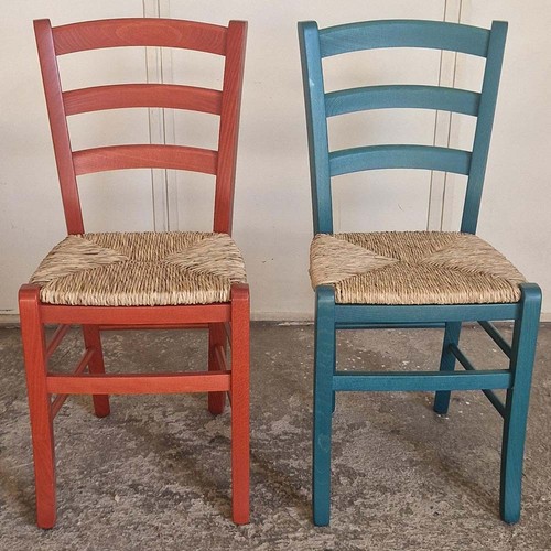 Chaises venizia bois rouge - en,