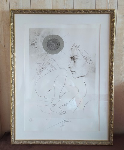 Lithographie noir couple - en, "couple"