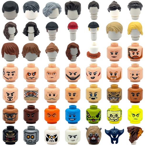 Lego têtes cheveux pour - lego, et