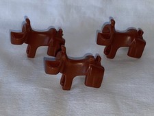 Playmobil 3 Selles Cowboys Porte Fusil Vintage Chevaux Indiens Farwest