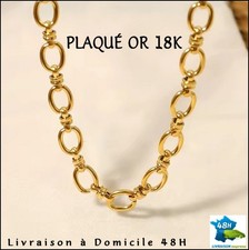 OR 18K PLAQUÉ COLLIER CHAINE