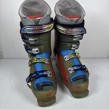 Salomon Crossmax Ski Boots Flex 100 CarbonLink SensiFit 3-D Size 28/29.5 Mondo