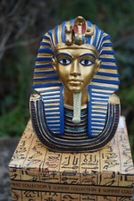 90004  FIGURINE BUSTE PHARAON TOUTANKHAMON  EGYPTIEN EGYPTE EGYPT DECO  RAMSES 2