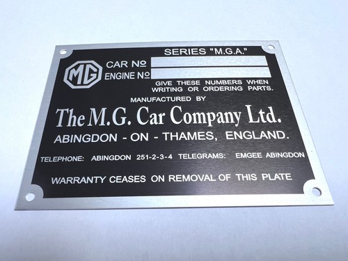 Plaque constructeur - ,