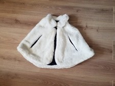 Poncho Cape Fausse Fourrure Cerémonie,fête SERGENT MAJOR TBE 9/10 Ans Fille