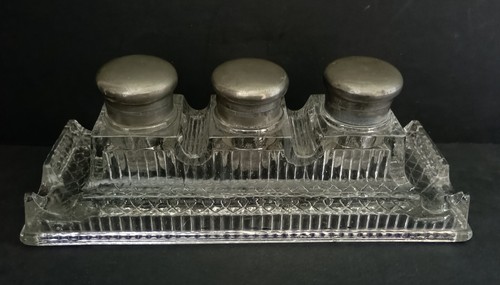 Ancien triple encriers - ancien,