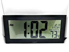 HTF La Crosse Technology BBB87276 15.25" Textured Atomic Digital Wall Clock