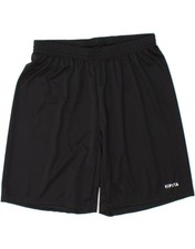 DECATHLON Mens Sport Shorts Large Black Polyester DC44