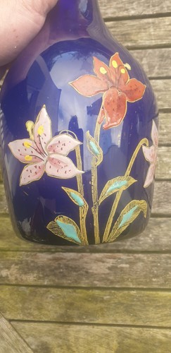 Bouteille emaillee bleue - emaillee,