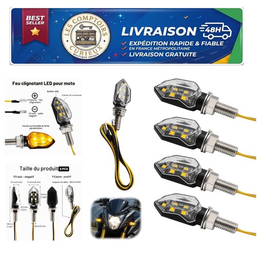 Clignotant moto led homologué - clignotant,