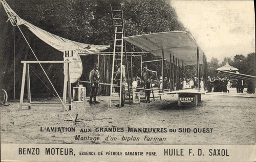 Montage biplan farman - d'un,