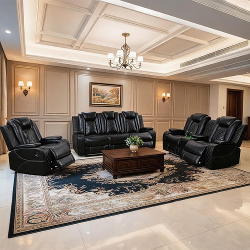 Power recliner sectional sofa - sectional,