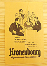 Vintage 1962 "Kronenbourg Beer" Advertising Poster