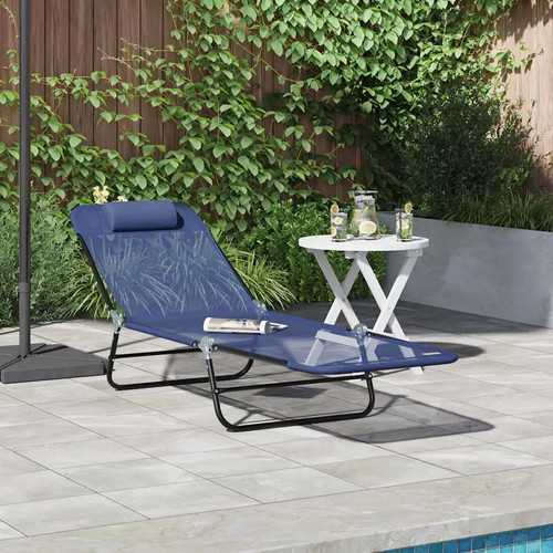 Chaise longue pliante