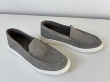 Mocassins derbies daim gris