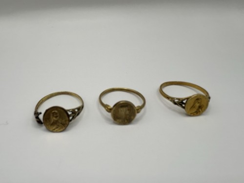 Vintage religious ring lot - vintage,