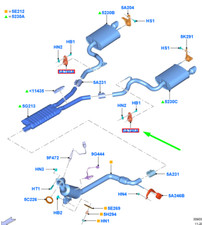 Support de système d'échappement FORD MUSTANG MK6 5310782 NEUF ORIGINAL