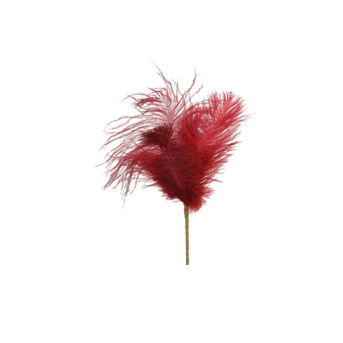 Pique plume 15cm - 15cm, rouge
