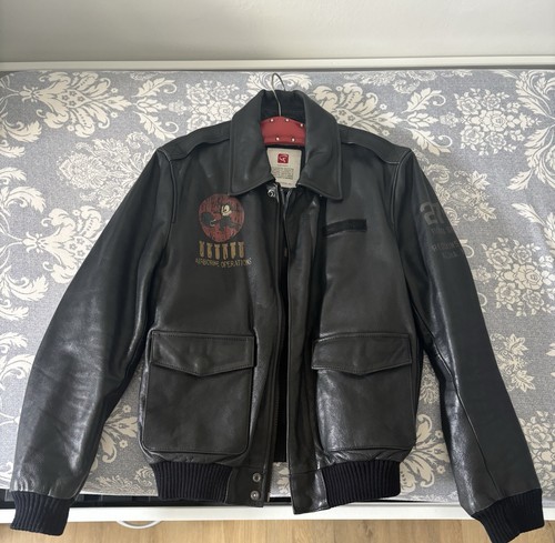 Blouson aviateur redskins cuir - blouson,