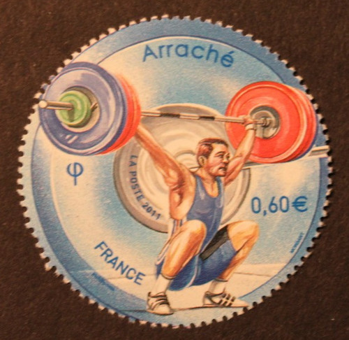 Timbre france arraché - -,