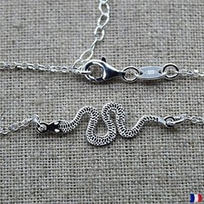 Bracelet serpent argent 925 massif | Bijou femme élégant tendance moderne