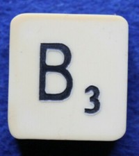 Letter B for Spear Scrabble Game 2cmx2cm  