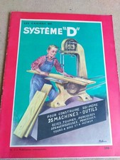 Les cahiers de système D n° 1 machines outils 1956 scie perceuse tour forge